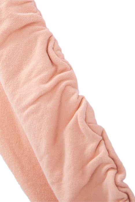 GIRLS’ KHAKI HOODIE WITH GATHERED CUFFS PINK 5