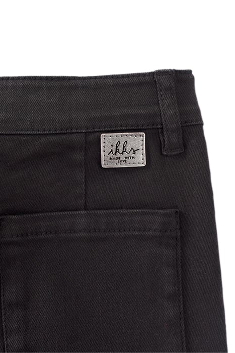 GIRLS’ BLACK CARGO TROUSERS BLACK 6
