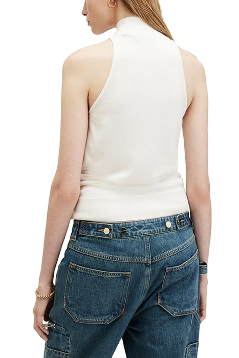 CONNIE ROLL NECK CHALK WHITE 2