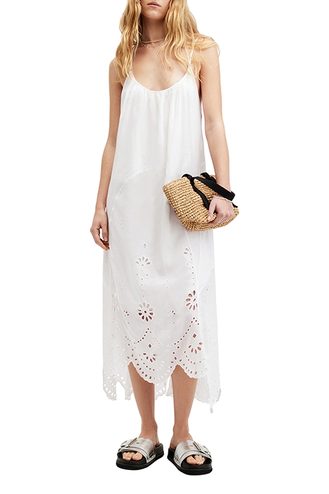 AREENA EMB DRESS OPTIC WHITE 4