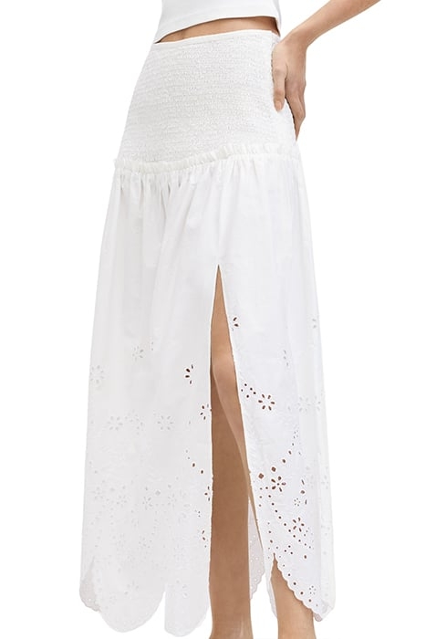 ALEX EMB SKIRT OFF WHITE 6