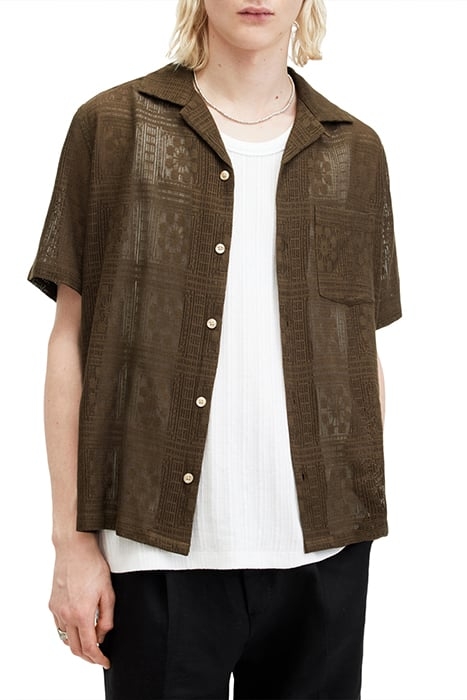 CALETA SS SHIRT WOODLAND BROWN 1