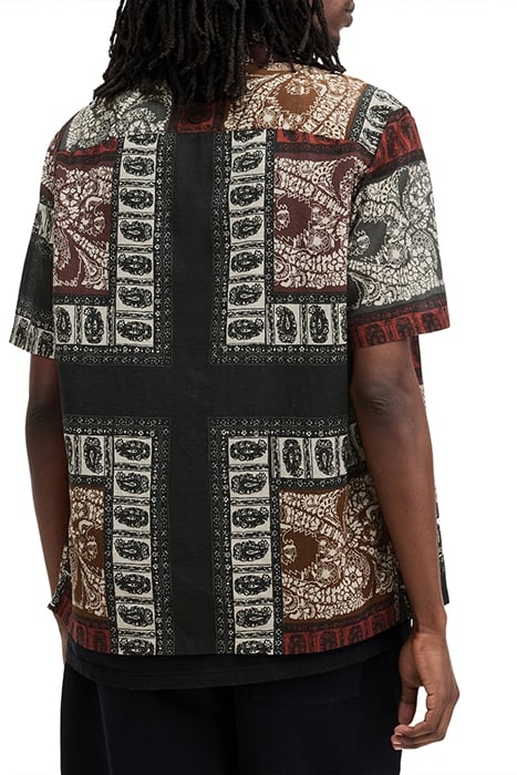 MARQUEE SS SHIRT JET BLACK/ECRU 2