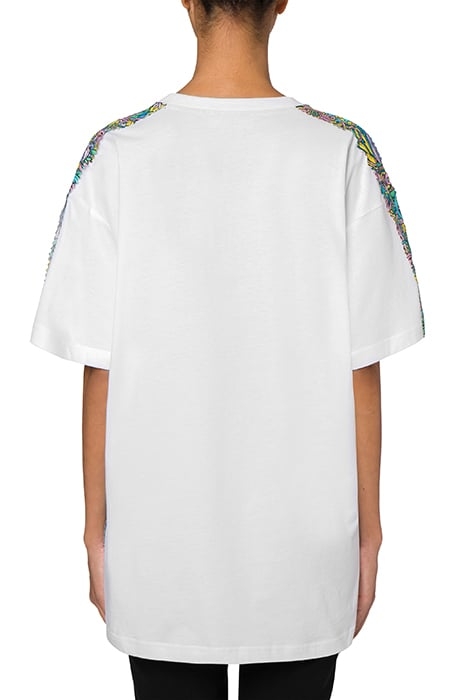 RETRÒ FLOWERS LOGO JERSEY T-SHIRT WHITE 2