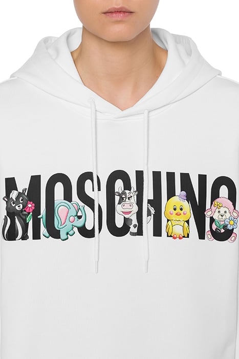 CALICO ANIMALS LOGO HOODIE WHITE 4