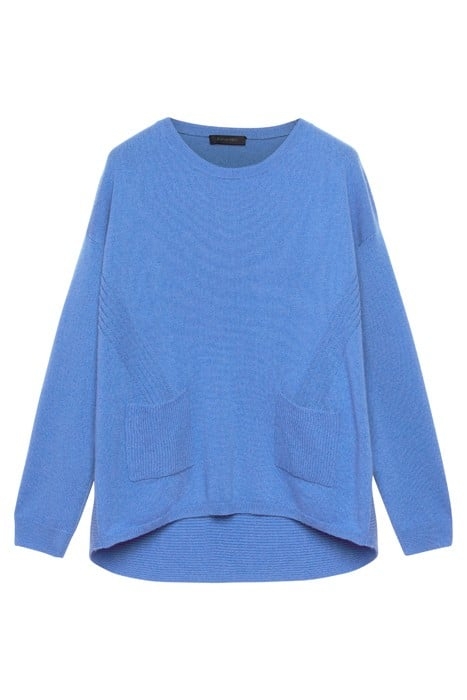 BOXY SWEATER WITH POCKETS BLUE 4