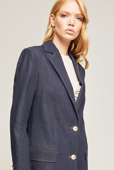 OVERSIZED DENIM BLAZER BLUE 4