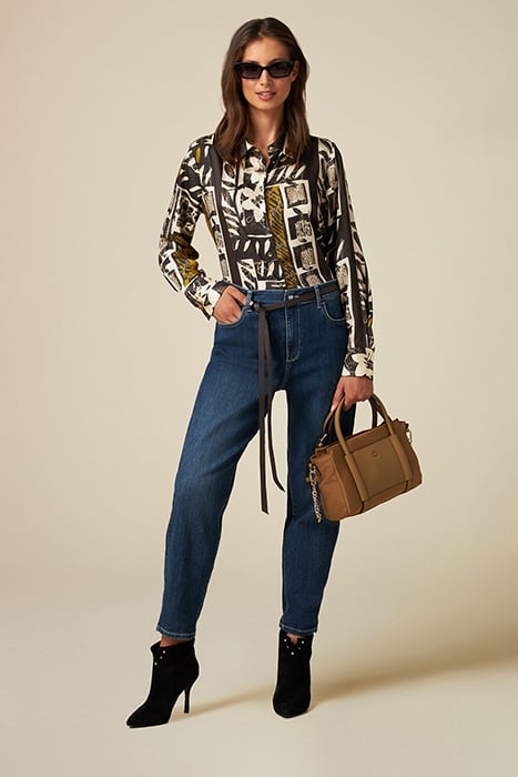 ECO-FRIENDLY BOYSLIM JEANS WITH JEWEL EMBROIDERY BLUE 1