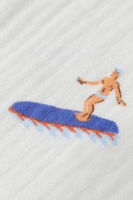 BONDED AND PRINTED RELAXED-FIT SHORT-SLEEVED SHIRT SURFER PA 3