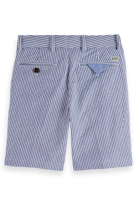 MID LENGTH - SEERSUCKER CHINO SHORTS BLUE STRIPE 2