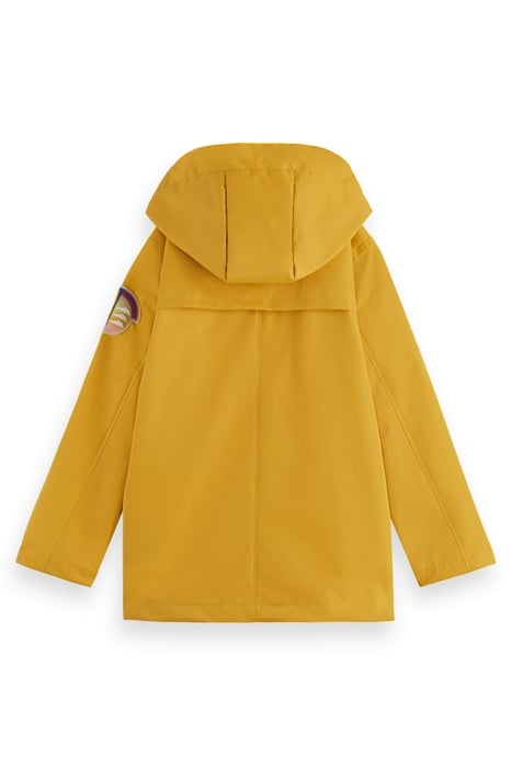 HOODED WATERPROOF PARKA SUN YELLOW 3