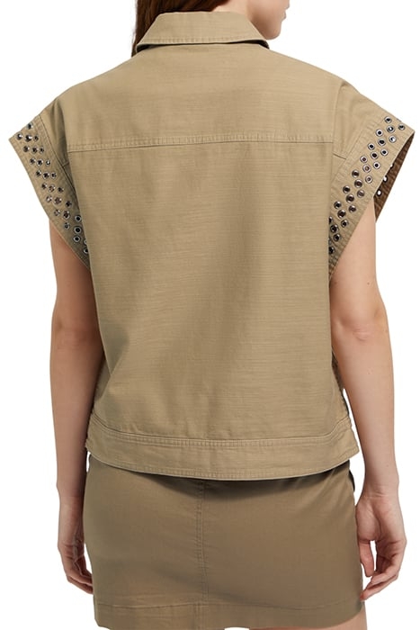 FESTIVAL JACKET WITH EYELETS LIGHT ARMY 2