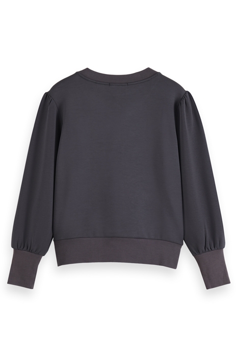 RUCHED YOKE SEAM MODAL SWEATSHIRT ANTRA 5