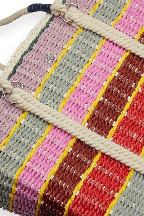 SWIMWEAR COLLECTION - PAPER STRAW SHOPPER BAG SOFT ICE 6