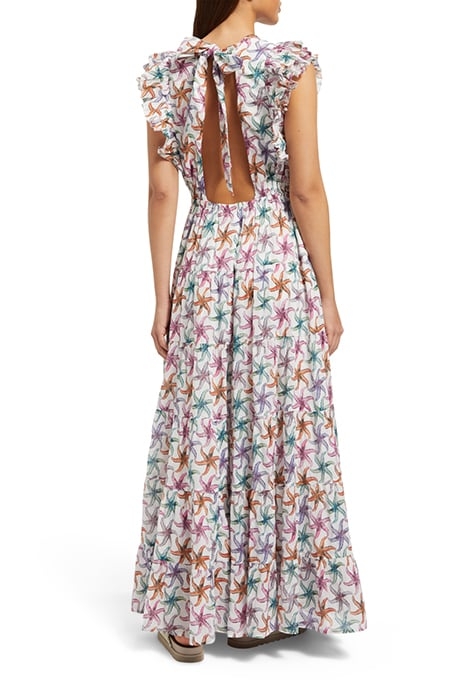 PRINTED MAXI COTTON VOILE DRESS STARFISH 2