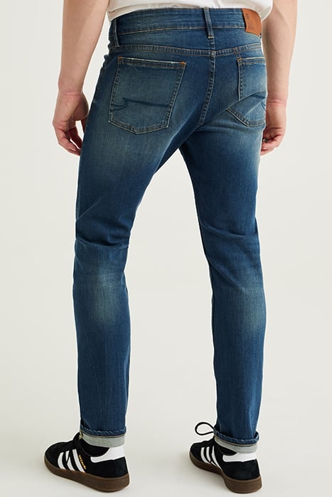 5-POCKET MID WAIST DARK BLUE 2