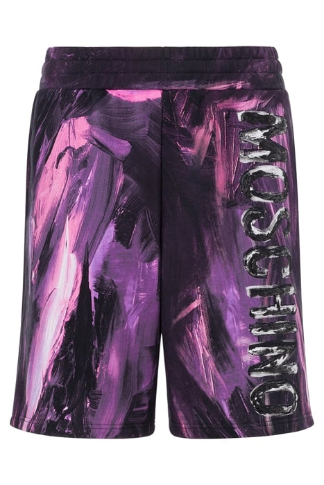 PAINTING FLEECE SHORTS PURPLE 3