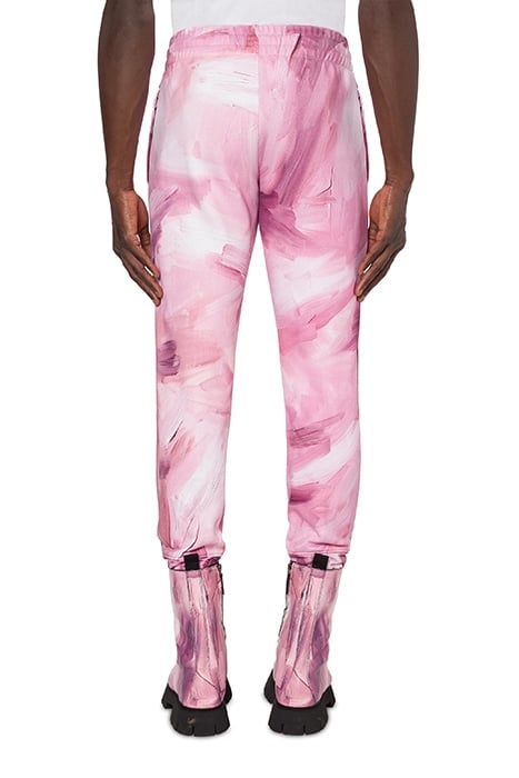 PAINTING FLEECE JOGGING PINK 2