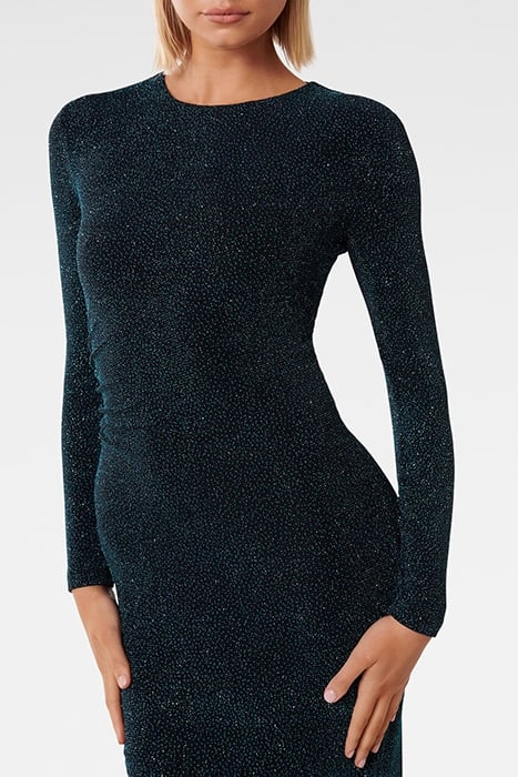 MONICA RUCHED GLITTER BODYCON BLUE GLITTER 5