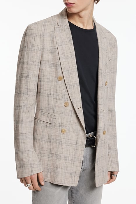 PEAK LAPEL DB JACKET WITHSD VENTS ECRU 2