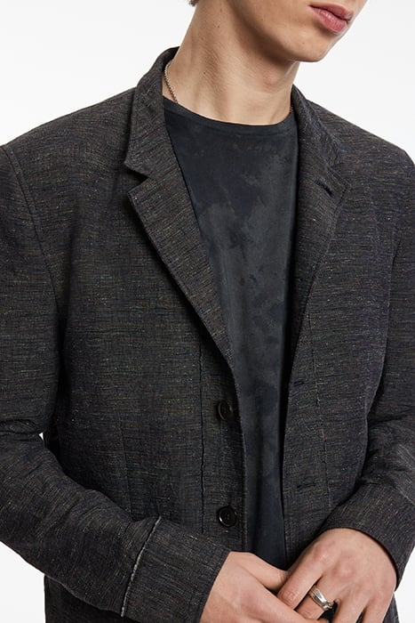 SLIM FIT JACKET WITH BANDCOLALR WITH RAW MARINE 3