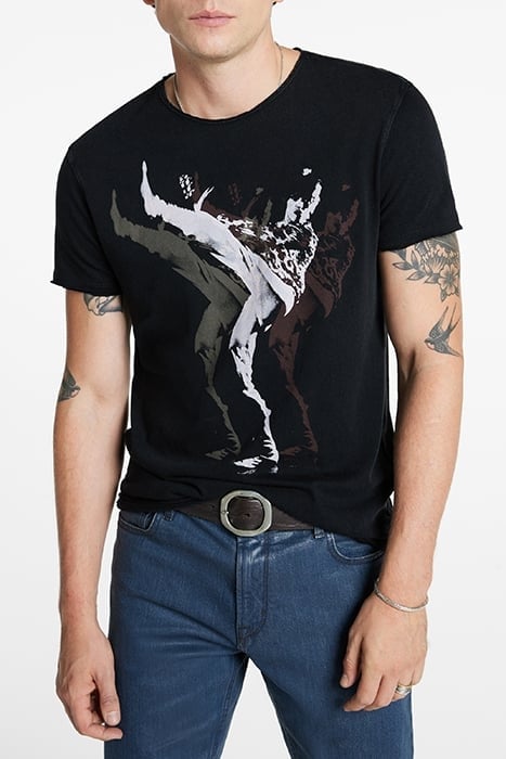 SS RAW EDGE TEE - THE MANWHO BLACK 1