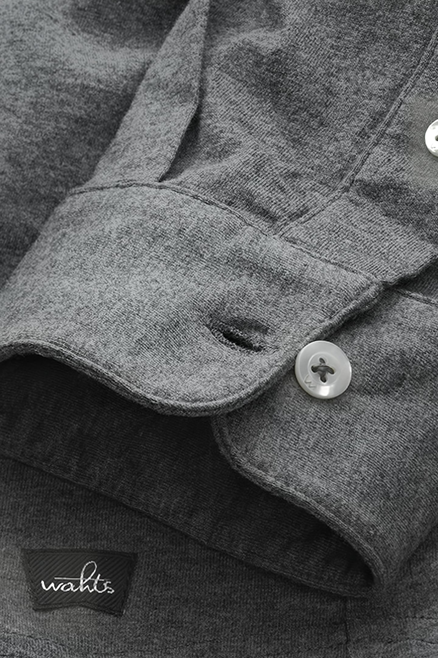 NORTON | TAILORED JERSEY POLOSHIRT DARK MARL GREY 2