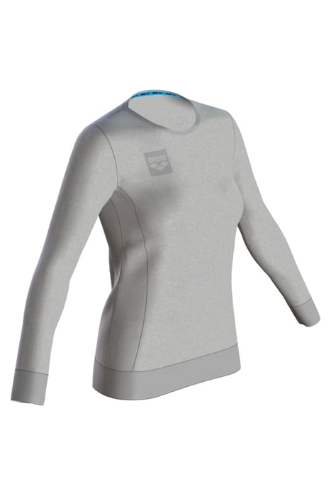 W ESSENTIAL CREW SWEAT MEDIUM GREY MELANGE 3