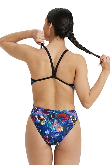 WOMEN'S SWIMSUIT CHALLENGE BACK ALLOVER BLACK-MULTI 2