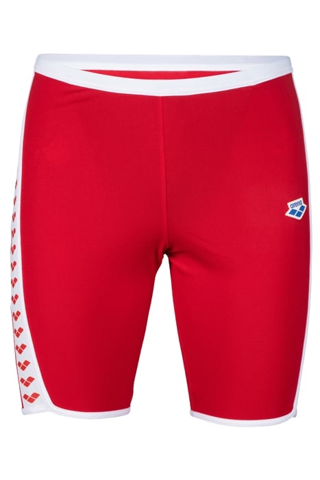 MEN'S ARENA ICONS SWIM JAMMER SOLID RED-WHITE 4