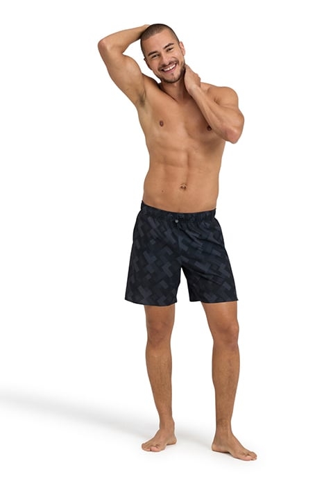 MEN'S ARENA EVO BEACH BOXER AO BLACK MULTI 3