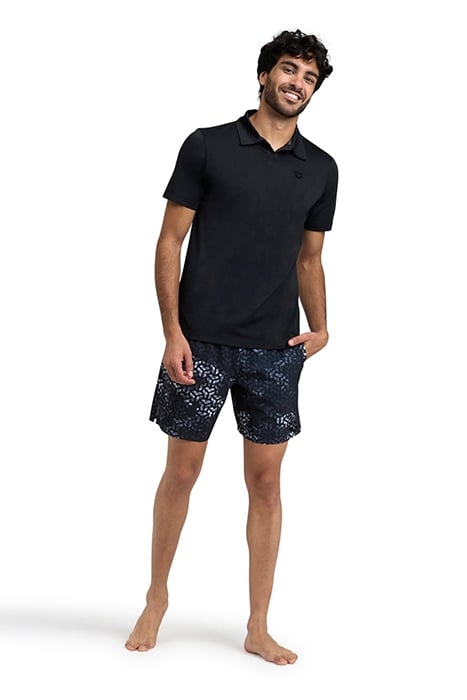 MEN'S POLOSHIRT SOLID BLACK-ASPHALT 3