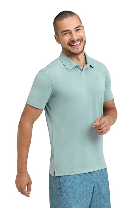 MEN'S POLOSHIRT SOLID JADE-DARK OLIVE 1