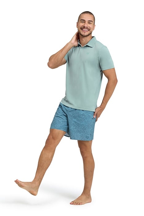 MEN'S POLOSHIRT SOLID JADE-DARK OLIVE 3