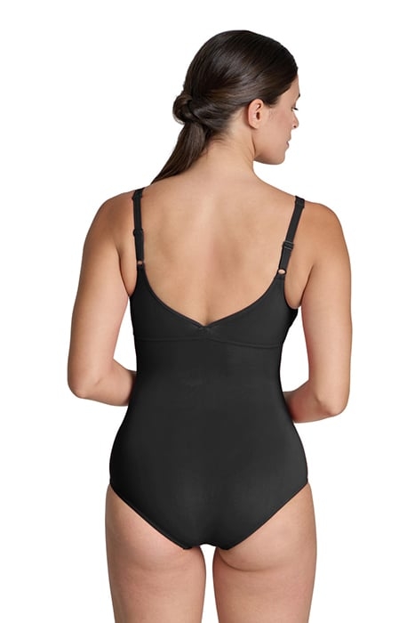 W JEWEL ONE PIECE LOW C CUP R BLACK-ROSE VIOLET 2