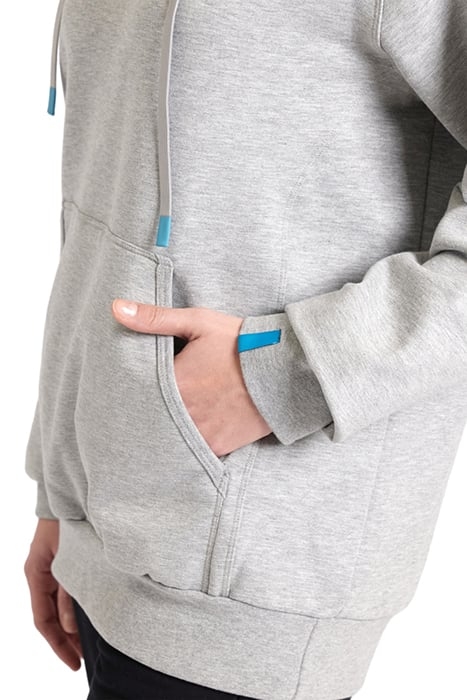 TEAM HOODED SWEAT LACED MEDIUM GREY HEATHER-LACE 7