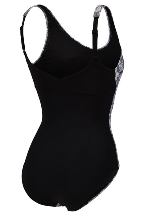 WOMEN'S BODYLIFT CHIARA SWIMSUIT WING B BLACK-TURQUOISE MULT 7