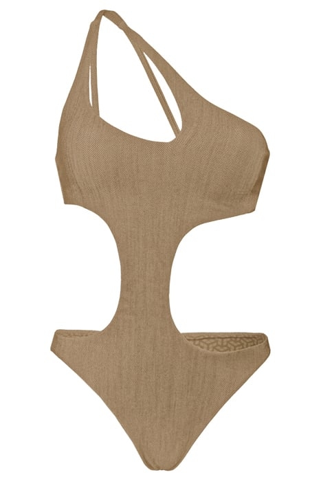 WOMEN'S ARENA TECH WOOL CUT OUT SWIMSUIT SAND 4