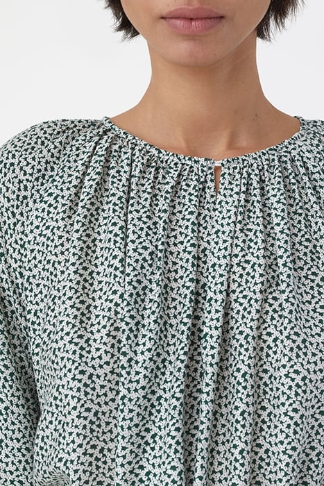 SHORT BELTED DRESS FERN GREEN 6