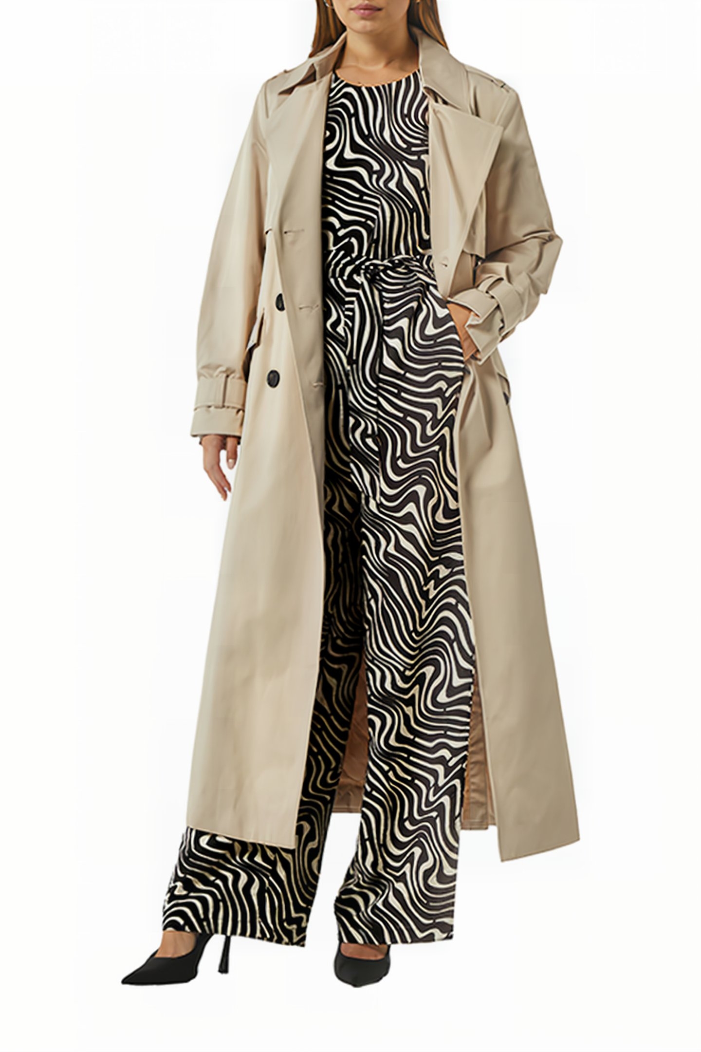 COMMA JUMPSUITE GREY/BLACK 4