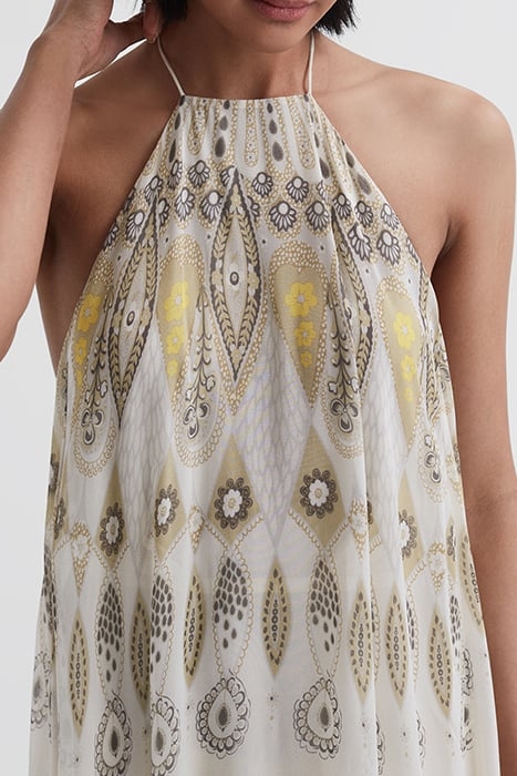 LIZA-PRINTED MAXI DRESS YELLOW 4
