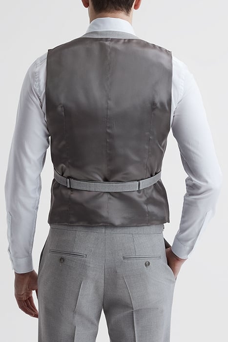ARROW-TEXTURED WAISTCOAT GREY 2