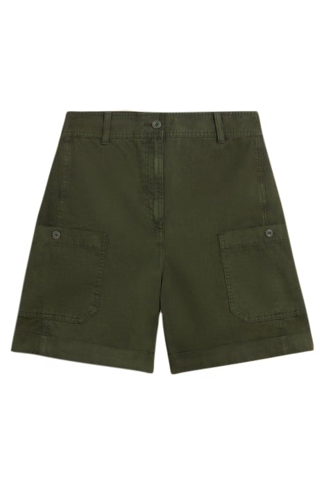 CARLIE CARGO SHORTS KHAKI GREEN 1