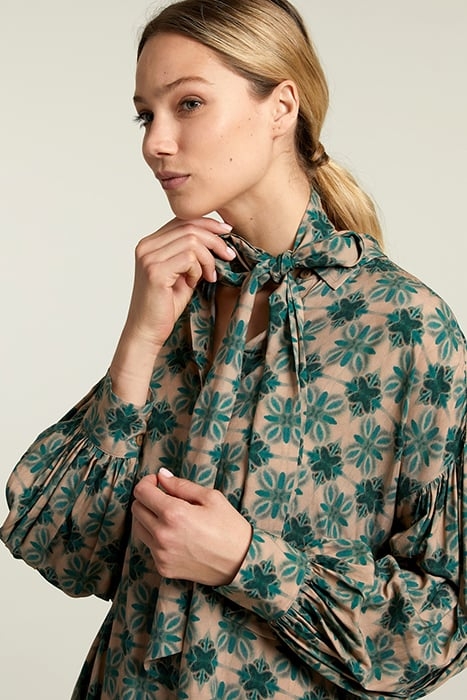 MULTI FANTASY BALLOON SLEEVES DRESS 6