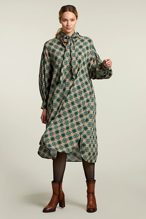 MULTI FANTASY BALLOON SLEEVES DRESS 3