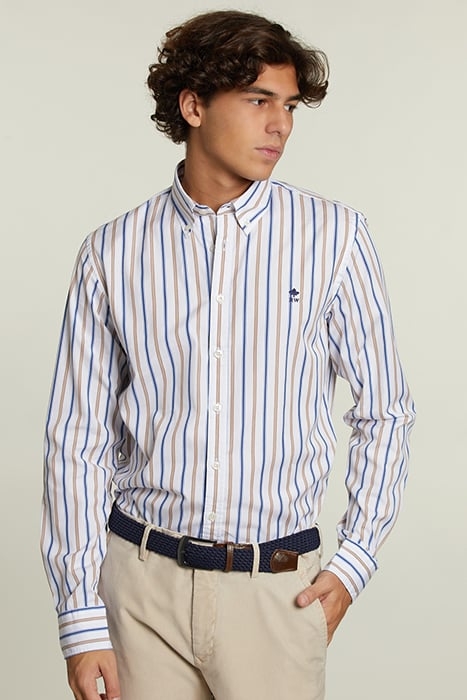 CUSTOM FIT STRIPED SHIRT MULTI 1