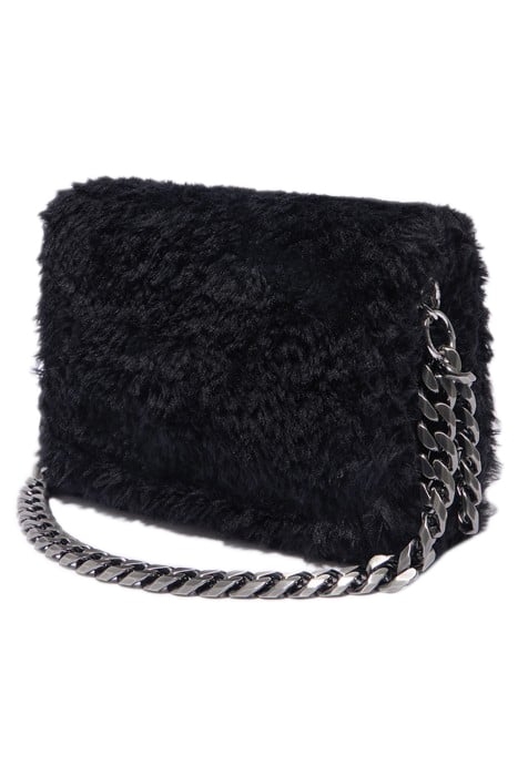 M BLACK FUR SHOULDER BAG 2