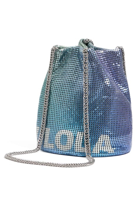 IRIDESCENT MESH BUCKET BAG 2