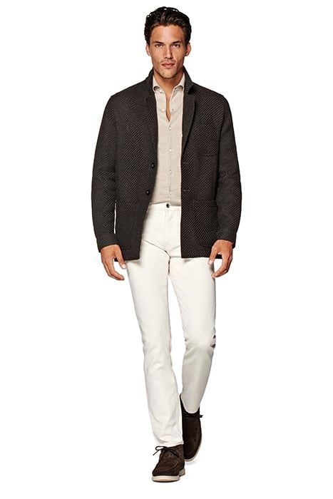 DARK BROWN RELAXED FIT SHIRT-JACKET 3