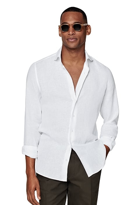 WHITE SLIM FIT SHIRT 1
